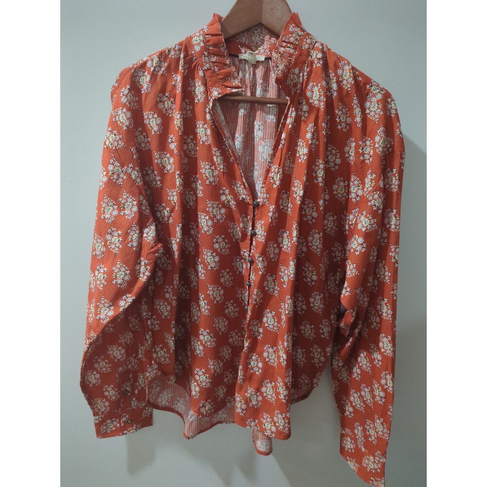 NWOT Pilcro Anthropologie Tavi Button Down Blouse - Picture 4 of 6